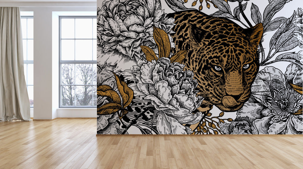 Tropical Cheetah Exquisite Wallpaper