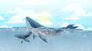 Whale Vinyl School Wallpaper