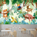 Tropical Nursery School Wallpaper