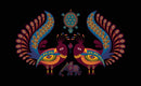 Peacock Art Self Adhesive Sticker For Refrigerator