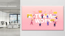 Team work landscape canvas