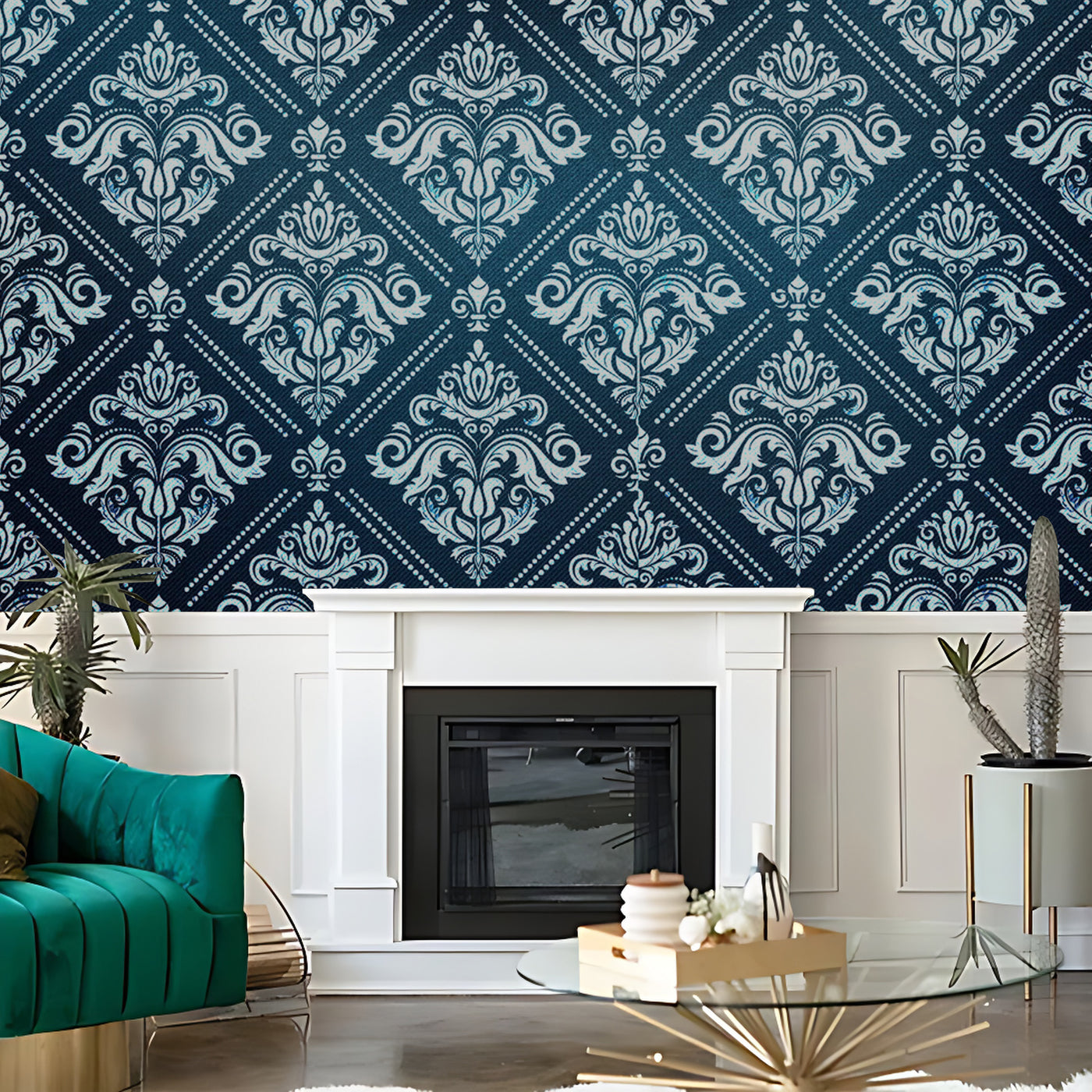 Rajasthani Damask Wallpaper