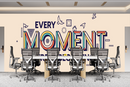 Multicolour Moment Typography Wallpaper