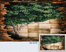 Tree and broken wall art