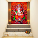 Ganpati Peacock Sticker