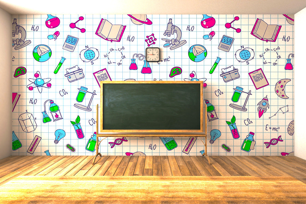 Science Pink Green Wallpaper