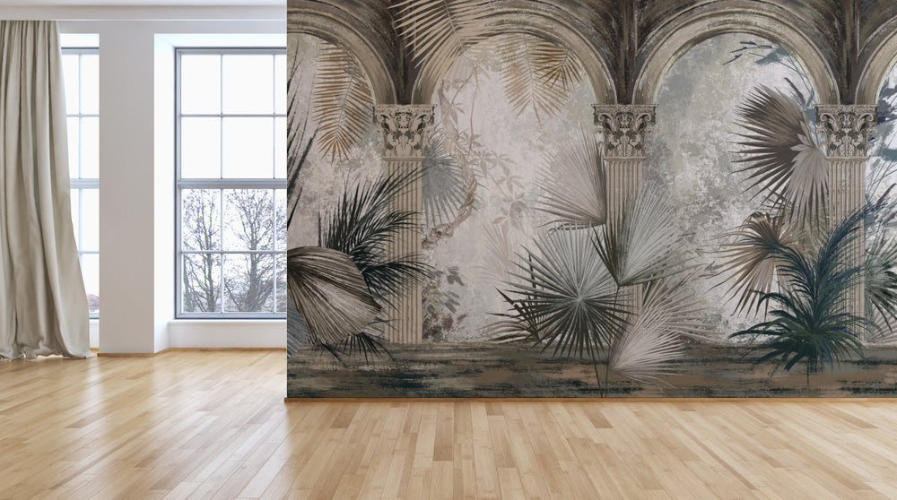 Tropical Old Palace Wallpaper