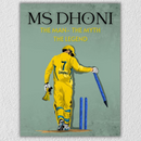 M S Dhoni Wicket Wall Art