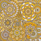 Yellow Shaded Mandala Art Self Adhesive Sticker For Table