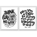 Think like there is no box Set of 2