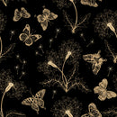 Yellow Butterfly Dark Wallpaper