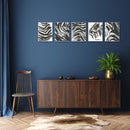 Zebra Wall Art, Set Of 5