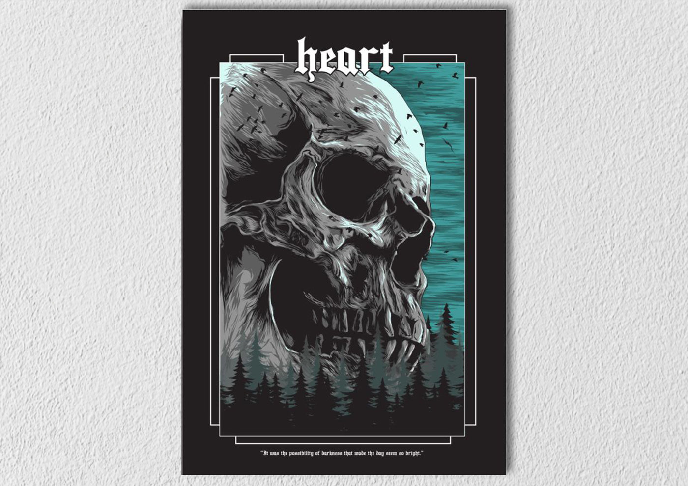 Heart Skeleton Art