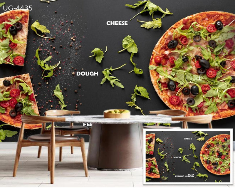 Cheese Pizza Cafe Wallpaper