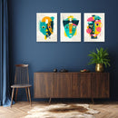 Acrylic Face Art, Set Of 3