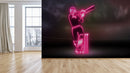 Red Neon Batsman Wallpaper