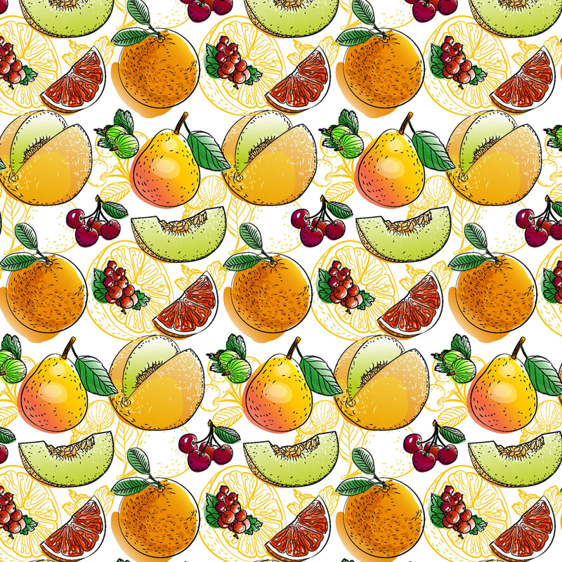 Orange And Fruits Customize Wallpaper