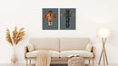 Jesus Cross And Lion Wall Art, Set Of 2