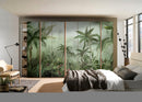 Coconut Trees Painting Self Adhesive Sticker For Wardrobe
