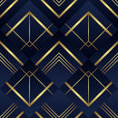 Blue Gold 3D Self Adhesive Sticker For Wardrobe