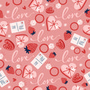 Strawberry Love Self Adhesive Sticker For Refrigerator