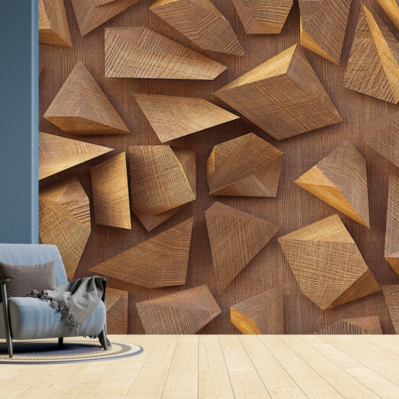 3D Wood Block Customize Wallpaper