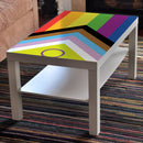 LGBTQ Flag Self Adhesive Sticker For Table