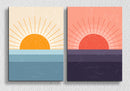 Sunset And Sunrise Wall Art 1, Set Of 2