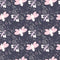 Pink & White Butterfly With Blue Wallpaper