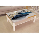 Blue Mountain Nature Painting Self Adhesive Sticker For Table