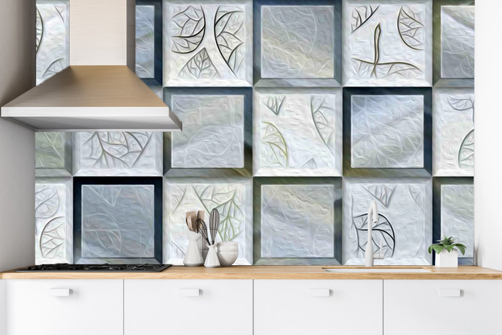 Beautiful Kitchen Tiles Pattern Customised Wallpaper