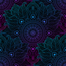 Blue Pink Shaded Mandala Art Self Adhesive Sticker For Table