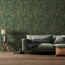 Adhya Peacock Feather Wallpaper