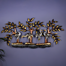 Golden Peacock Metal Art