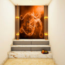 Fire Om Art Self Adhesive Sticker Poster