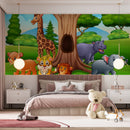 Animal Cartoon Play Wallpaper