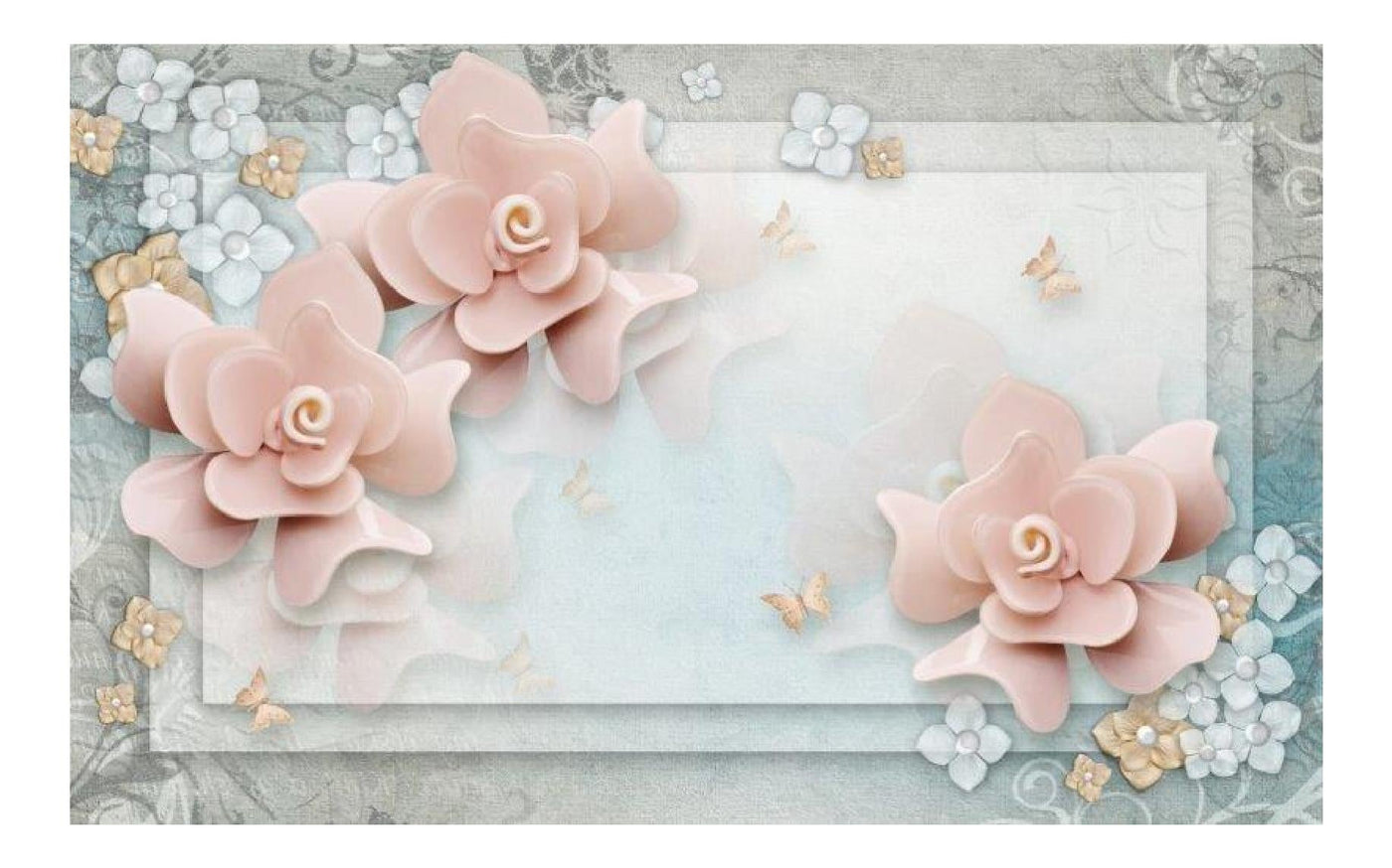 Wall Mural Pearl Floral Wallpaper
