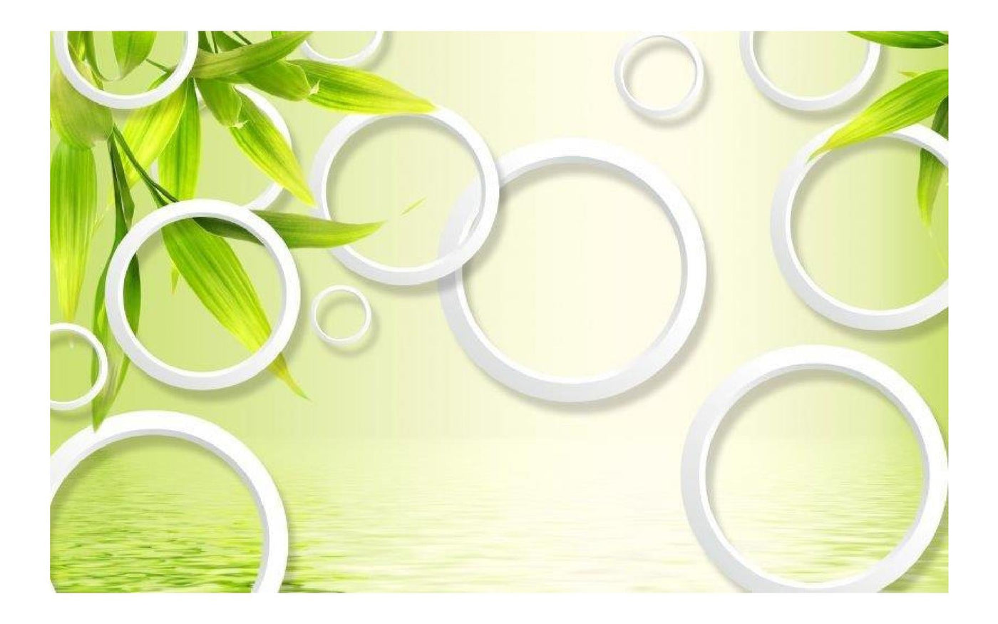 Green Leaf Customized Wallpaper