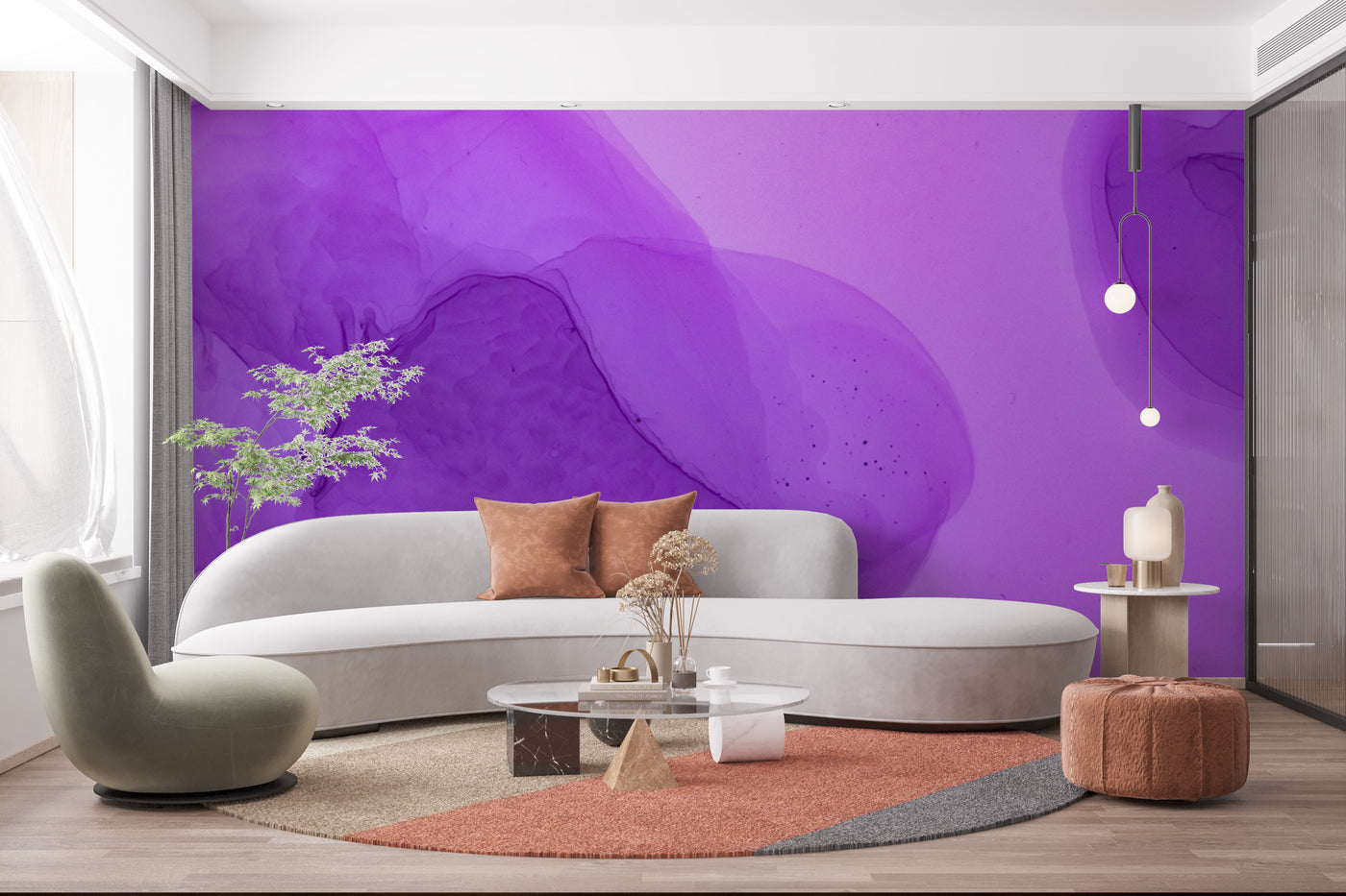 Purple Background Wallpaper