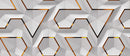 White Gold 3D Self Adhesive Sticker For Refrigerator