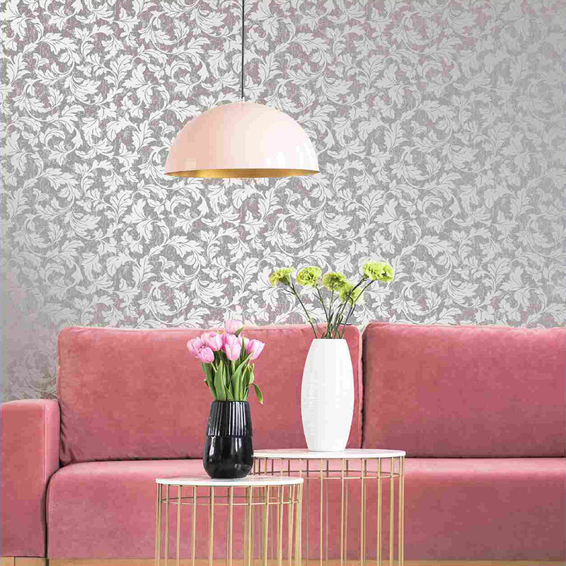 Milan Non Woven Rose Gold Floral Wallpaper