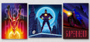 Superhero Wall Poster, Set Of 3