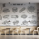 Fast Food Set Customize Wallpaper