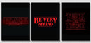 Stranger Things Wall Art, Set Of 3