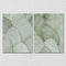 Green leaves Set of 2