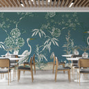 Floral Painting With Flamingps