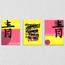 Disguided Anime Art, Set Of 3