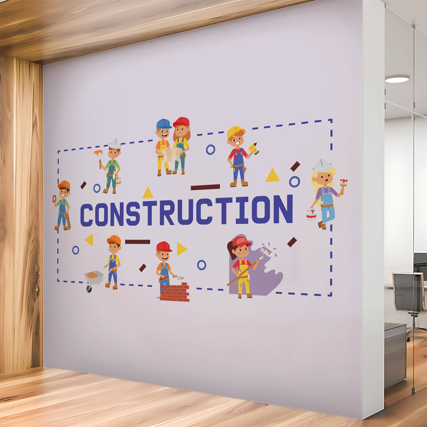 Teamwork Construction Wallpaper
