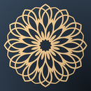 Laser Cutting Mandala Golden Ceiling