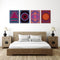 Psychedelic Wall Art, Set Of 4